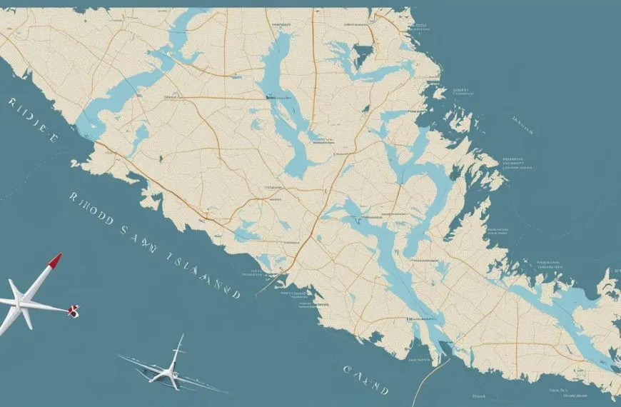 How many miles long is Rhode Island